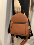 Pre Loved Aspinal of London Tan Leather Reporter Backpack Bag (as new)