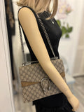 Pre Loved Gucci Dionysus GG Supreme Coated Canvas Shoulder/Crossbody Large Bag (excellent)