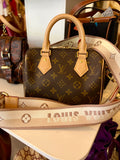 Pre Loved Louis Vuitton Monogram Speedy Bandoulier with Web Strap