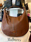 Pre Loved Mulberry Selby Hobo Bag in Oak Leather