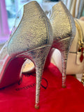 Pre Loved Christian Louboutin Degrastrass PVC 100 Specchio Heels - UK 5.5