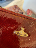 Vivienne Westwood Margate Clutch/Pouch in Bordeaux Patent