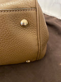 Pre Loved Gucci Bamboo Shopper Tote bag in Brown Grained Leather (SALE)