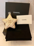 Pre Loved Chanel Walk Of Fame Star Coin Holder in Gold Leather (new)