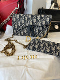Pre Loved Christian Dior Oblique Small Saddle Bag