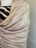 Pre Loved Louis Vuitton beige classic monogram shawl - Excellent