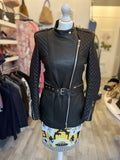 Barbara Bui Black Leather Jacket Size FR 38 UK 10