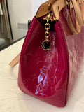Pre Loved Louis Vuitton Brea Monogram Vernis Red Patent Bag (excellent)
