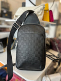 Pre Loved Louis Vuitton Damier Leather Sling Crossbody Bag (excellent)