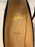Pre Loved Christian Louboutin Navy Suede Heels Size UK 7 (new)