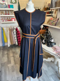 Stella McCartney Navy & Tan Dress IT40 UK 8