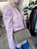 Chanel Medium Boy Bag in Dark Gold Metallic