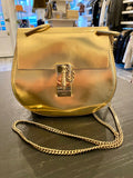 Chloe Small Drew Crossbody Bag in Gold
