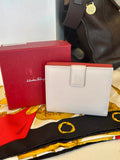 Pre Loved Salvatore Ferragamo Gancini two -tone leather wallet (new)