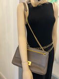 Pre Loved Mulberry Cheyne Chain shoulder bag in clay leather