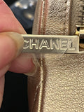 Pre Loved Chanel Walk Of Fame Star Coin Holder in Gold Leather (new)