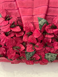 Pre Loved Nancy Gonzalez Flower Appliqué Bag in Cerise Pink Exotic Leather (Excellent)