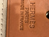 Hermes Herbag Satchel in Beige Canvas and Tan Leather 39