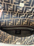 Pre Loved Fendi Zucca Shoulder Bag in Brown