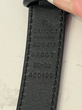Pre Loved Gucci Narrow Marmont Black Belt 80cm (fits uk 8/10)