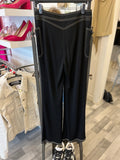 Hermes Vintage Black Trousers with Contrast Stitching FR36 UK 8