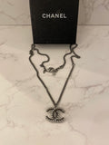 Chanel CC Necklace in Gunmetal