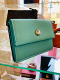 Pre Loved Tiffany & Co Bifold Compact Wallet Purse in Tiffany Blue