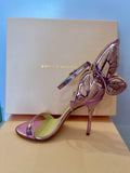Pre Loved Sophia Webster Pink Chiara Butterfly Heels UK4