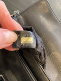 Pre Loved Chanel black Mademoiselle Lock small crossbody bag