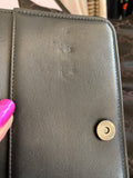 Pre Loved Chanel Boy Wallet on Chain Black Caviar Leather 2022. (Excellent)