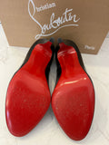 Pre Loved Christian Louboutin Ron Ron 100 Black Leather Pump Heels UK 6.5