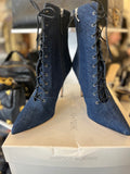 Manolo Blahnik Dancehall Dark Denim Boots UK7