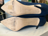 Manolo Blahnik Dancehall Dark Denim Boots UK7