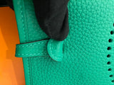 Hermes Mini Evelyne 16 in Bambou Amazone Taurillon Clemence Leather (new)