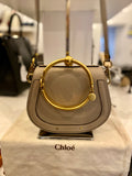 Chloe Small Nile Bracelet Crossbody in Motty Grey