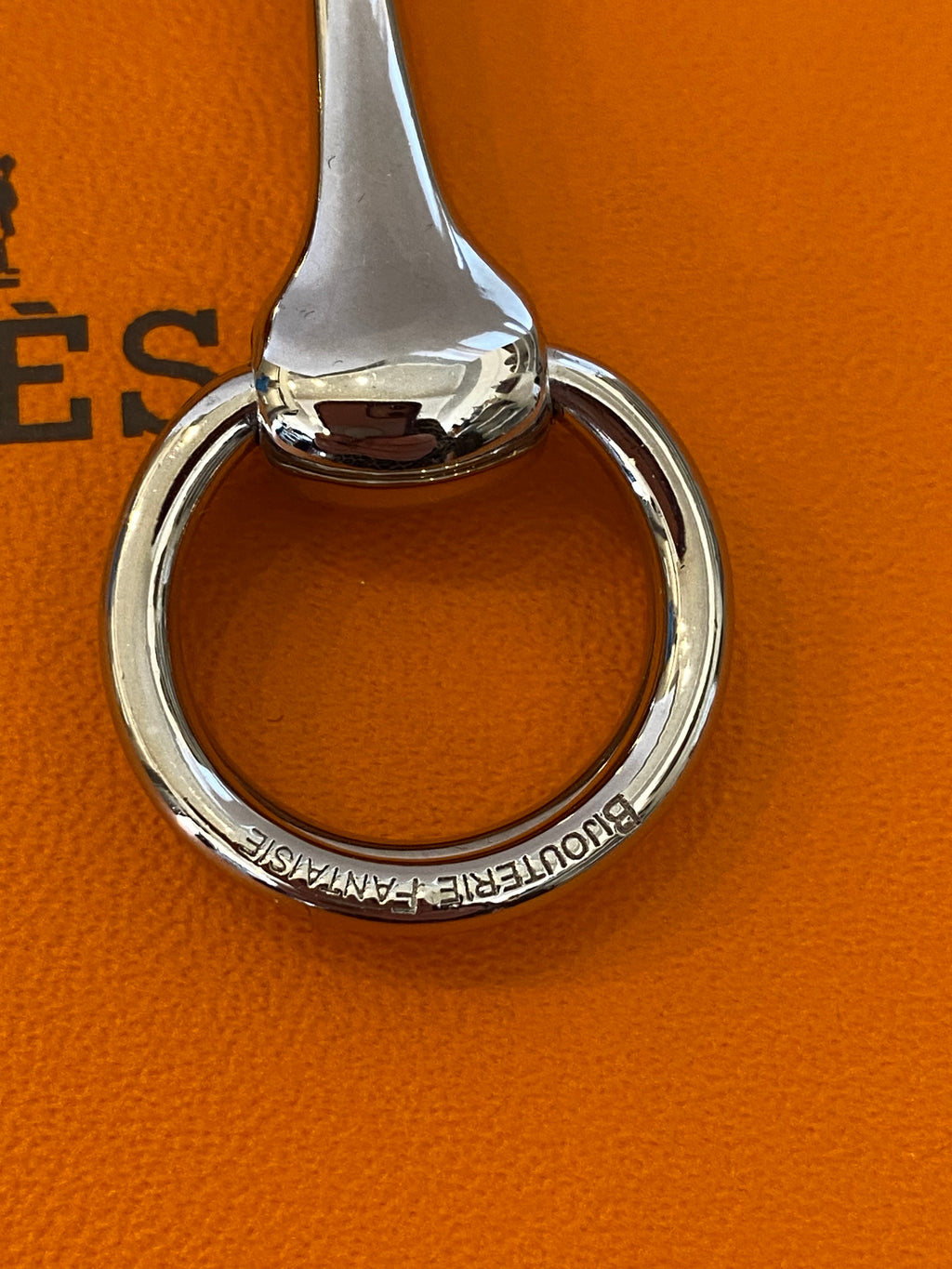 Vintage Hermès Silver Tone Horsebit Scarf Ring - The Verma Group