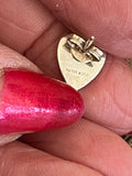 Pre Loved Gucci Silver Heart Earrings