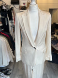 Pre Loved Tom Ford Cream Skirt Suit