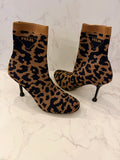 Pre loved Prada Leopard Print Sock Boots Size UK4