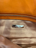 Preloved Miu Miu Orange Leather Matelassé Clutch / Shoulder Bag