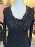Dolce & Gabbana Black Stretch Lace Dress M