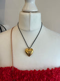 Pre Loved Celine Triomphe Heart Necklace
