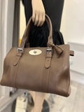 Pre Loved Mulberry Double Zipped Bayswater in Taupe