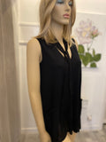 Pre Loved Hermes Black Cashmere Tunic Top with Pockets Size 38 uk8 (excellent)