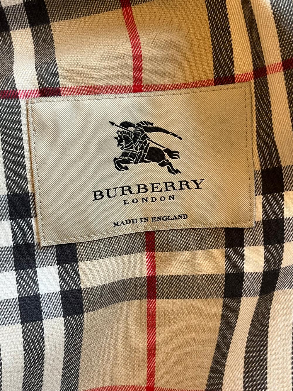 Pre Loved Burberry Pale Pink Trench Coat UK12