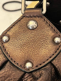 Pre Loved Louis Vuitton Bronze Metallic Mahina Leather Slouchy Bag