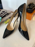 Pre Loved Jimmy Choo Romy Black Patent Heels UK 6