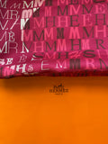 Hermes Pink Cheval de Charactere 90 Silk Scarf