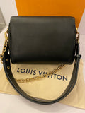 Pre Loved Louis Vuitton Twist MM in Black Leather (excellent)