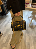 Valentino Garavani Black Leather Roman Stud Bag